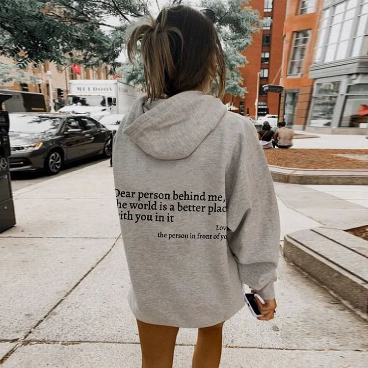 Angel™ - liebe person hinter mir unisex hoodie [letzter tag rabatt]