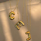 Ballon | alphabet anhänger  '18k vergoldet'