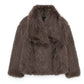 Gaea - Pelzige Cropped Winterjacke für Frauen