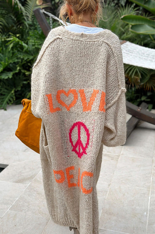 Ibiza™ Peace Stilvolle Strickjacke