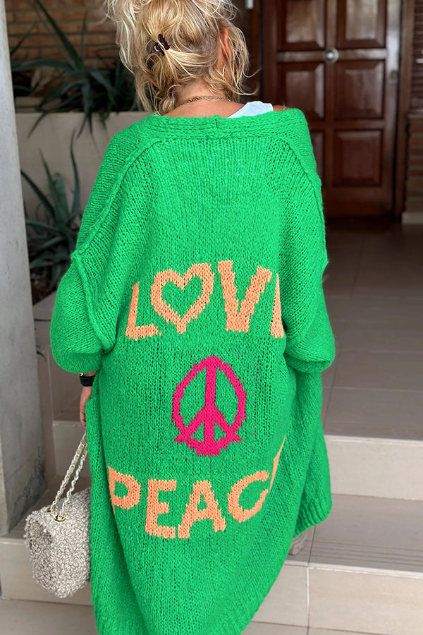 Ibiza™ Peace Stilvolle Strickjacke