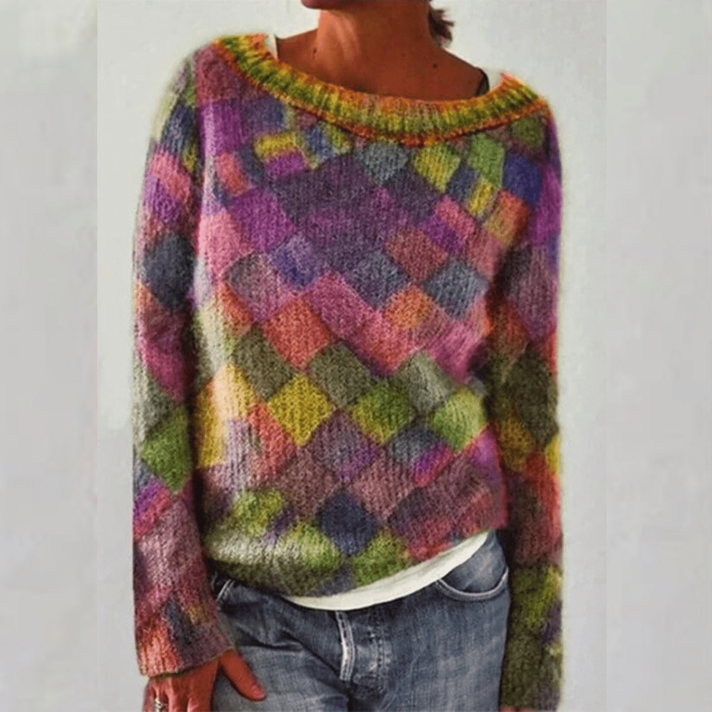 Stilvoller Strickpullover für Frauen