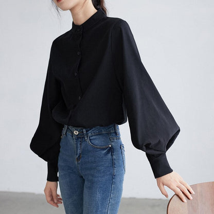 Bluse mit Puffärmeln -  Leonora