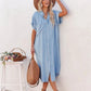 Emily - Kurzärmeliges Hemdkleid aus Denim