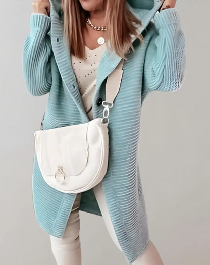 Iris -  Stylische gerippte Kapuzenjacke für Frauen