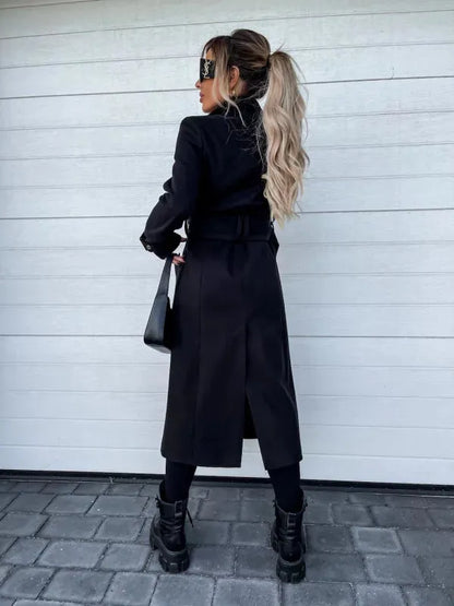 Elegante Frauenjacken mit Goldschnalle für Herbst und Winter