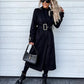 Elegante Frauenjacken mit Goldschnalle für Herbst und Winter