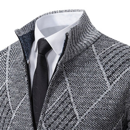 POLO - stylischer zipper-strickpullover für herren (italienisches design)