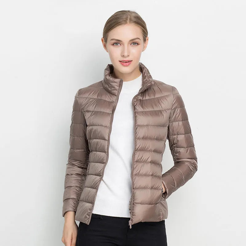 Elegante Frauen-Daunenjacke: Leicht & Bunt für Herbst/Winter