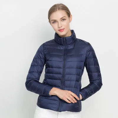 Elegante Frauen-Daunenjacke: Leicht & Bunt für Herbst/Winter