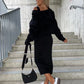 ELEGANTES KLEID UND SWEATSHIRT