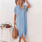 Emily - Kurzärmeliges Hemdkleid aus Denim
