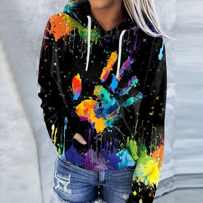 Lässiger Pullover mit Digitaldruck