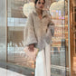 Arina - Elegante Glitzerende Strickjacke Mit Reißverschluss
