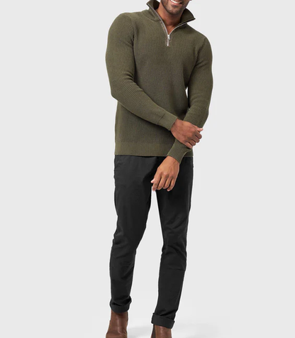 TOMMY - Stylischer Zipper-Pullover für Herren (italienisches Design)