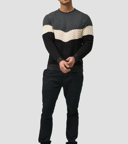 TOMMY - Stylischer Baumwoll-Pullover für Herren (italienisches Design)