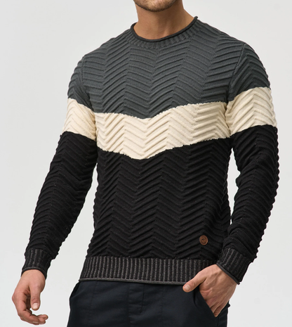 TOMMY - Stylischer Baumwoll-Pullover für Herren (italienisches Design)