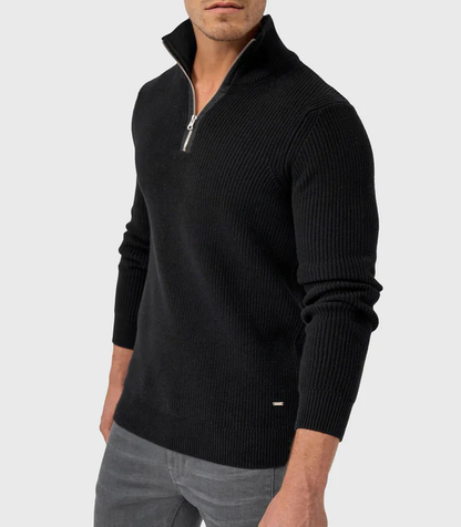 TOMMY - Stylischer Zipper-Pullover für Herren (italienisches Design)