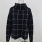ALMA - Neu Damen karierter Rollkragenpulloverr