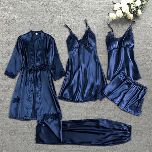 BRITT - Elegantes Satin-Pyjama-Set