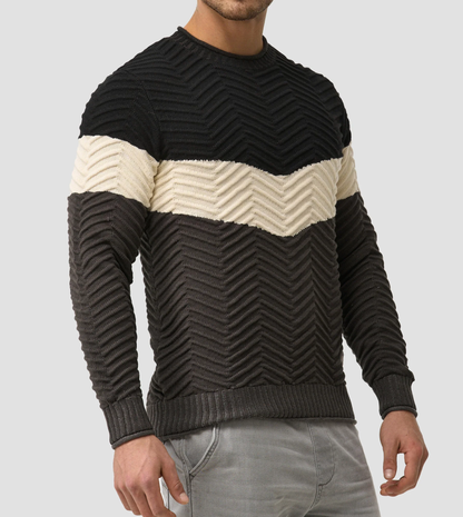 TOMMY - Stylischer Baumwoll-Pullover für Herren (italienisches Design)