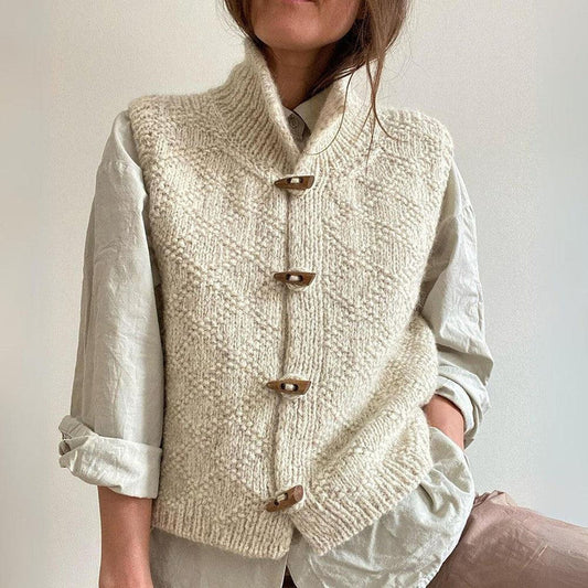 SENNA- Ärmellose Strickjacke