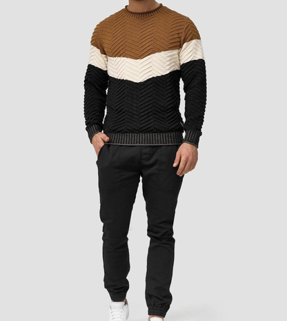 TOMMY - Stylischer Baumwoll-Pullover für Herren (italienisches Design)