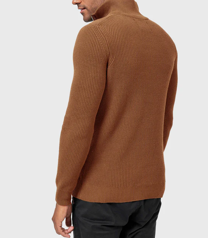 TOMMY - Stylischer Zipper-Pullover für Herren (italienisches Design)