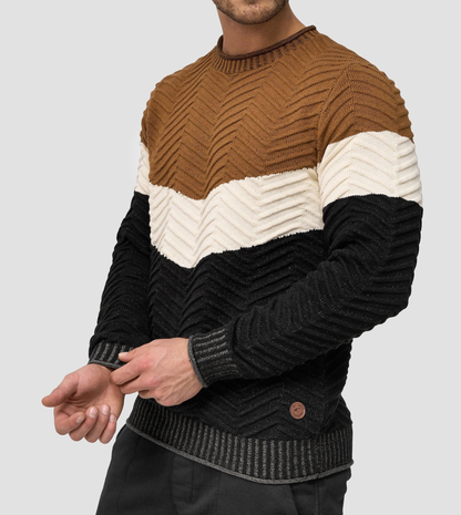 TOMMY - Stylischer Baumwoll-Pullover für Herren (italienisches Design)