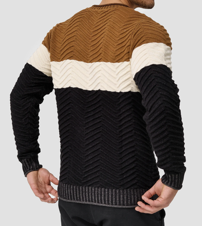 TOMMY - Stylischer Baumwoll-Pullover für Herren (italienisches Design)