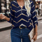 Emma – stylische bluse mit halbem reißverschluss