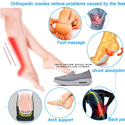 🔥Last Day 60% OFF - Slip-on light air cushion orthopedic Sneakers - fits