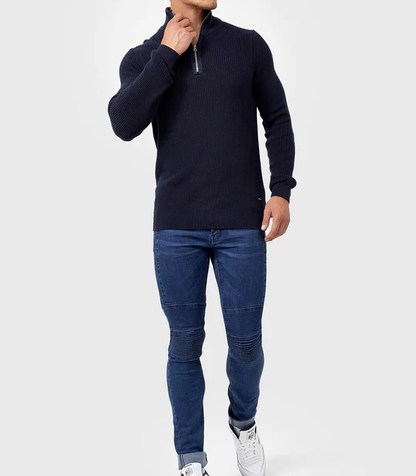 TOMMY - Stylischer Zipper-Pullover für Herren (italienisches Design)