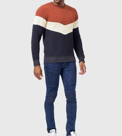 TOMMY - Stylischer Baumwoll-Pullover für Herren (italienisches Design)