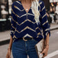 Emma – stylische bluse mit halbem reißverschluss