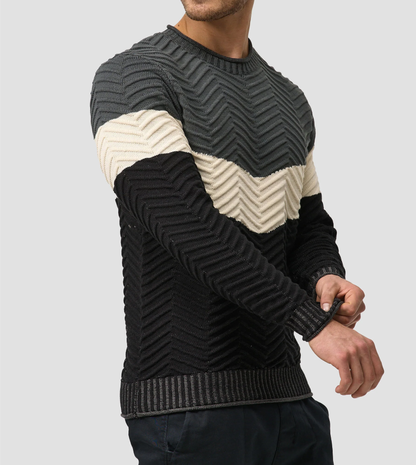TOMMY - Stylischer Baumwoll-Pullover für Herren (italienisches Design)