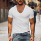 Johnni - herren t-shirt mit v-ausschnitt