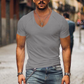 Johnni - herren t-shirt mit v-ausschnitt