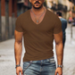 Johnni - herren t-shirt mit v-ausschnitt