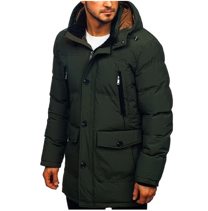 Ando - Stylische lange und warme Winterjacke für Männer