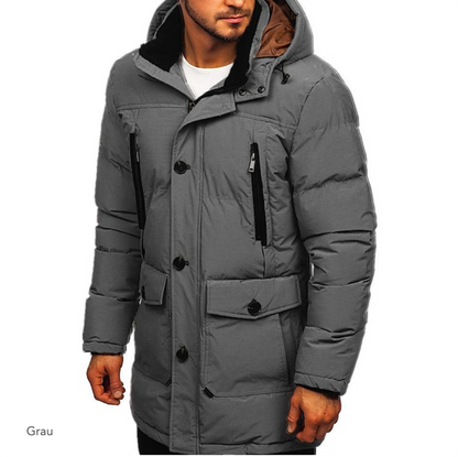 Ando - Stylische lange und warme Winterjacke für Männer