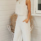 MARISSA - Komplettes Leinen Set für Damen (Shirt + Hose)