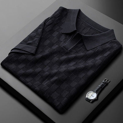 BLAKE - Polo-Shirt aus Waffelstrick