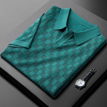 BLAKE - Polo-Shirt aus Waffelstrick