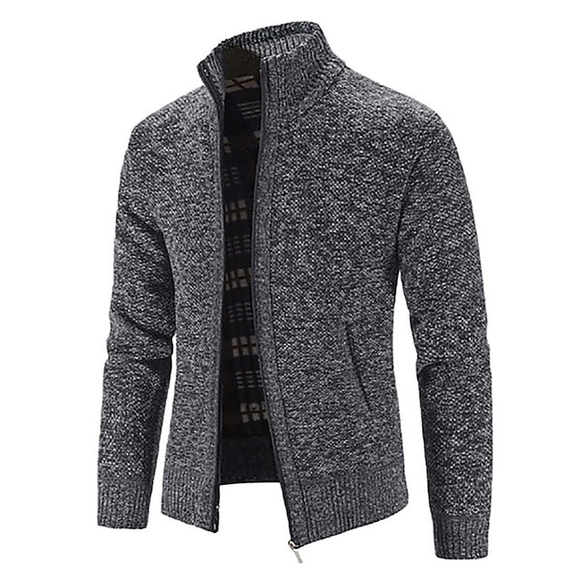 RALPH POLO - Stylischer Zipper-Strickpullover für Herren (italienisches Design)