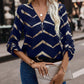 Emma – stylische bluse mit halbem reißverschluss