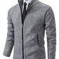 Tom Polo - stylischer zipper-strickpullover für herren (italienisches design)