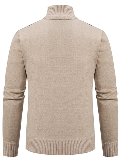 Tom Polo - Stylischer Zipper-Pullover für Herren (italienisches Design)