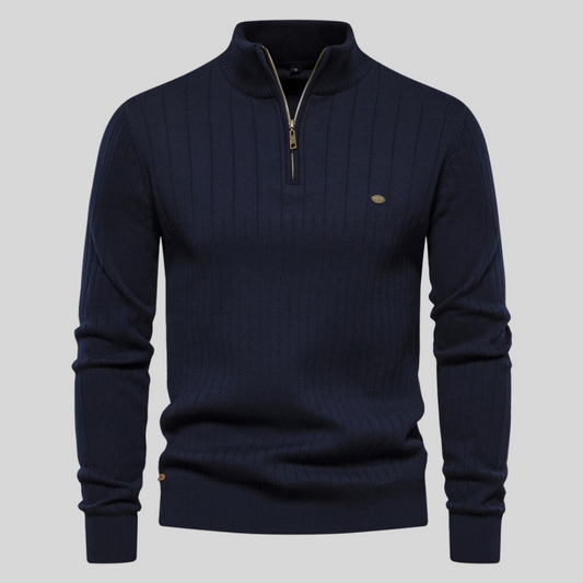 Aiopeson - Modischer Pullover mit Reißverschluss