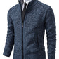 Tom Polo - stylischer zipper-strickpullover für herren (italienisches design)